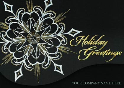Midnight Luster business holiday card