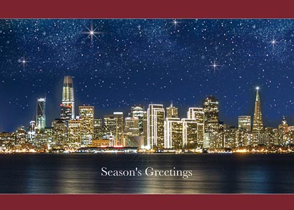 San Francisco San Francisco Holiday Lights Christmas Card