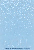 Good News features snowflakes on a Slate Blue Cover stock.  As this card is digitally printed, you can remove NOEL at the bottom and printed what you wish.  You can printed your holiday greetings and company name in Thermography raised printing or Flat printing.