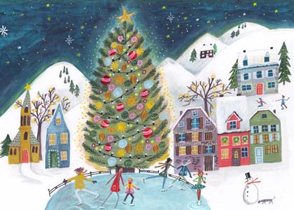 Town Center Fund Charity Holiday Card supporting the National Foundation for Cancer Research