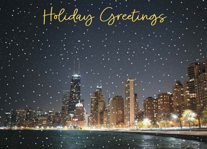 Chicago Downtown Holiday Card