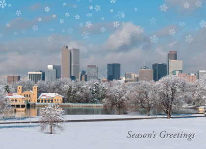 Denver Snowfall Holiday Card