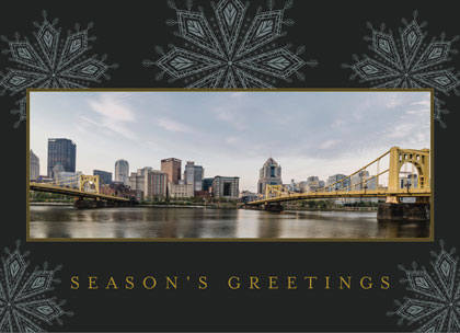 Pittsburgh Bridges Holiday Card