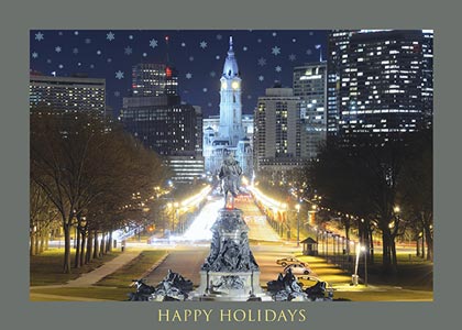 Philadelphia City Hall Holiday Card