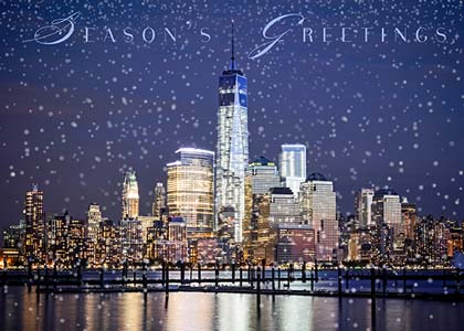 World Trade Center Skyline Holiday Cards