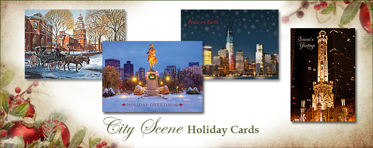 City Scenes Holiday Cards