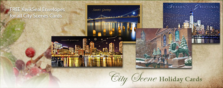 City Scenes Holiday Cards