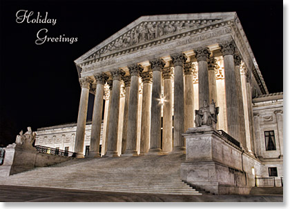The Supreme Court Washington Holiday Card