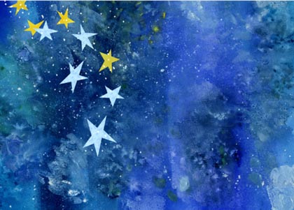 Starry Universe Charity Holiday Card