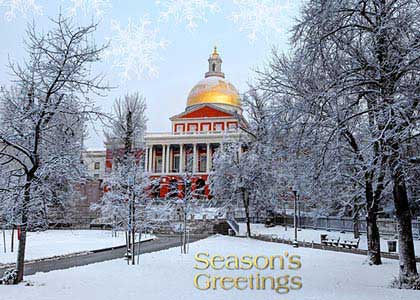 Massachusetts State House Holiday Card
