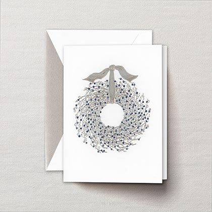 Crane JUNIPER BERRY WREATH Holiday Card