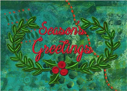 Season's Greetings charity holiday card supporitng Feeding America