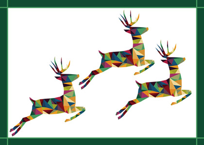 Triple Stag chairty holiday card supporting Free the Children