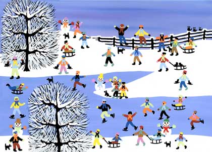 Winter Celebrat Charity Holiday Card