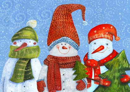 Snow Buddies Charity Holiday Card