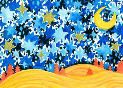 Hope in the Sky Starlight Children's Fund charity holiday card