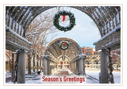 Holiday Trellis Boston Christmas Holiday Cards