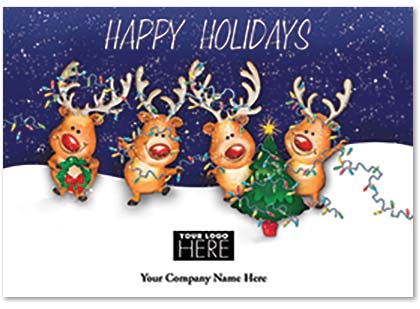 Perfect Partners Happy Holidays Logo Card