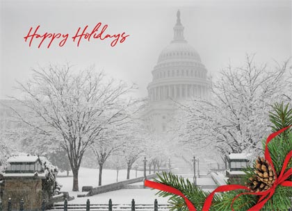 Washington Winter Capitol Holiday Card