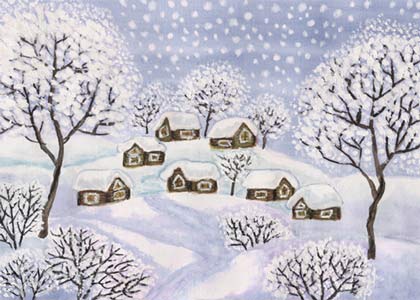 Cabins in the Snow National Alliance to End Homelessness Holiday Cards