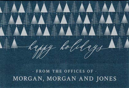 Checkerboard's Happy Holiday Trees Holiday Card