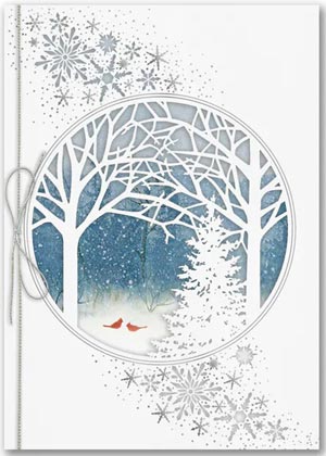 Serenity of Nature Laser Cut Holiday Cards