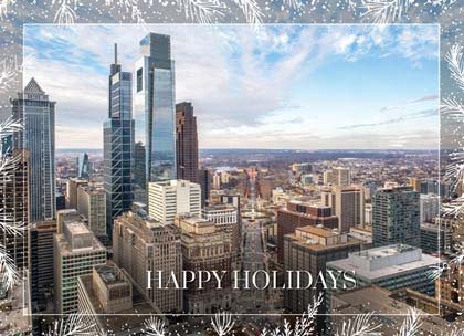Philadelphia Rooftops Holiday Cards