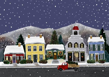 Main Street Charity Holiday Card supporting National Alliance to End Homelessness