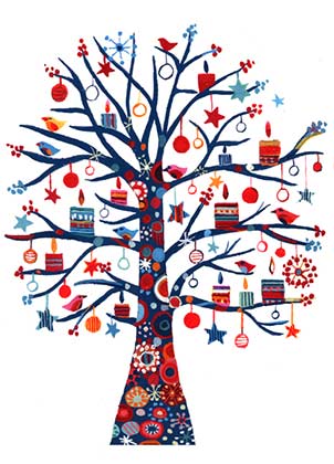 Celebration Tree (BCF1219) Charity Holiday Card