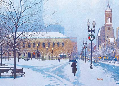 Copley Square Boston Winter Holiday Card