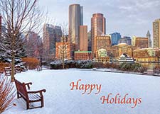 Winter in Boston Holiday Card
