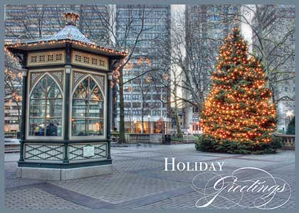 Holiday Time in Rittenhouse Square Christmas Card