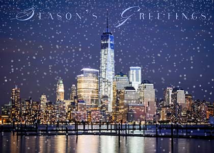 World Trade Center Skyline Holiday Cards World Trade Center Skyline Holiday Cards