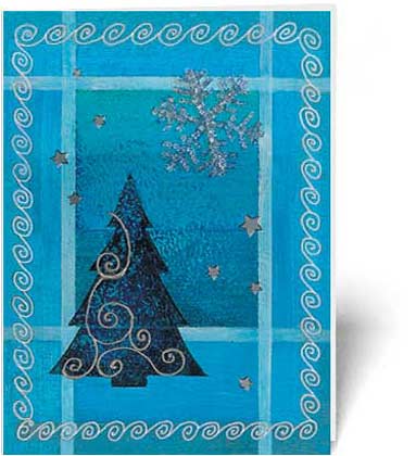 Tree of Blue (BCF0603) Charity Holiday Card