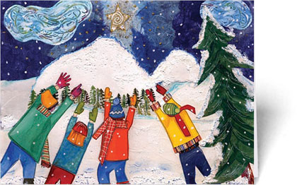 Snowy Hills Starlight Starbright Charity Holiday Card