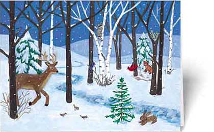 Forest Animals (WT0406) EcoHealth Alliance Charity Holiday Cards