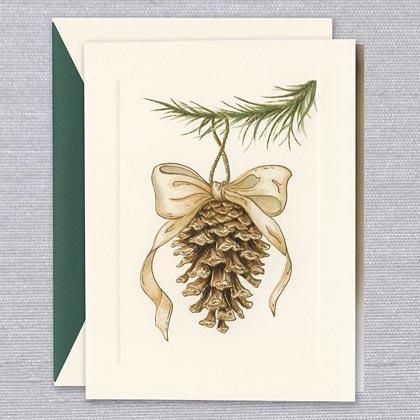 Elegant Pinecone Ornament