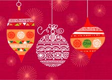 Ornaments Charity Christmas Card