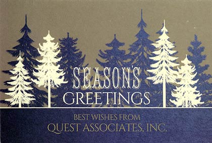 GOLDEN FOREST Holiday Card