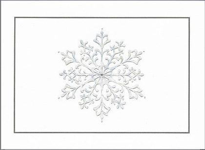 William Arthur Glistening Snowflake Holiday Card