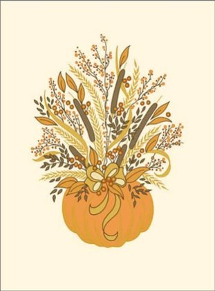 Crane PUMPKIN HARVEST Thanksgiving Card