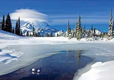 Frozen Mountain Lake